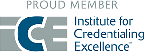 Proud Member - Institute for Credentialing Excellence